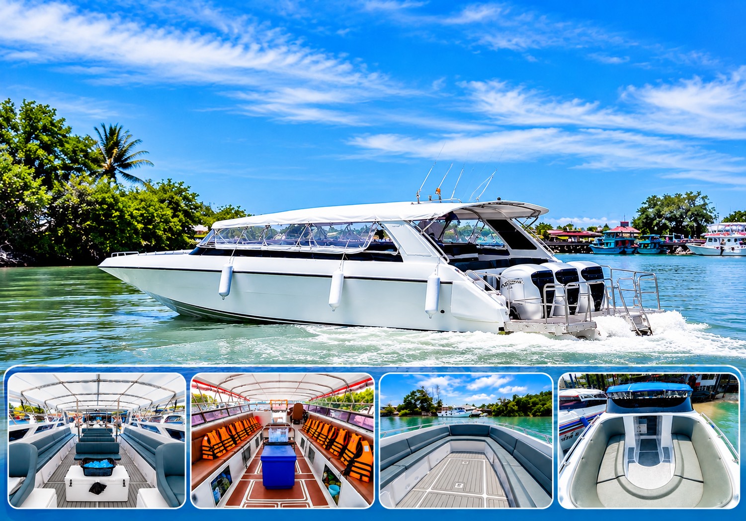 Phi Phi + Maya Bay + Khai Islands by Speedboat STANDARD TOUR