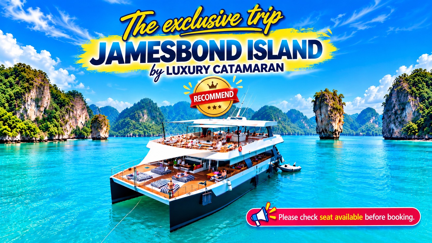 ๋Jamesbond island Luxury catamaran by SEANERY
