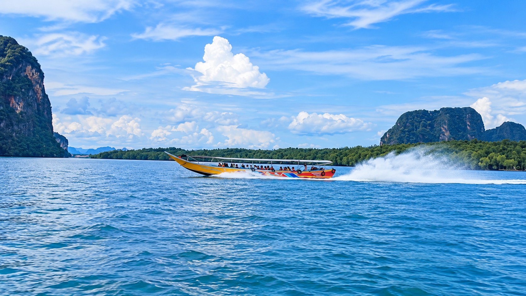 Jamesbond Island by Longtail boat